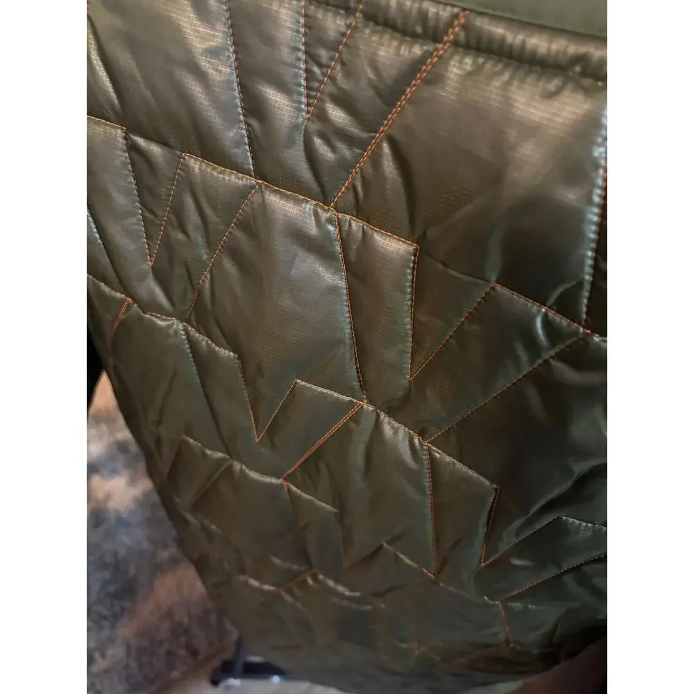 NEW SZ L - Vlone  Guilted Coat, Army Green - Picture 4 of 4